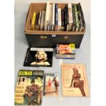 Box of 32 books about Marilyn Monroe, mixture of hard backs and soft backs