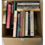 Box of mixed art collector’s books