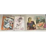 4 Picasso posters – 2 from Musee Picasso (15.75” x 23.5”) and 2 from Centre Georges Pompidou (19.75”