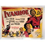 Quad Film Poster ‘Ivanhoe’ with Elizabeth Taylor 40” x 30”