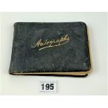 Autograph book with signatures, poems and drawings from the 1920’s