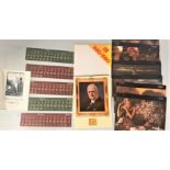 Kodak folder containing George Eastman calendar, Pirelli prints, Helmut Newton & Hideki Fujii