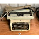 Underwood typewriter with soft cover