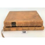 2 leather bound books – ‘National Tales’ by Thomas Hood 1827 Vol 1 and ‘Familiar Quotations’ by John