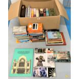 Large box of miscellaneous books inc. ‘The World of Charles and Ray Eames’ and ‘Bilz- The Natural