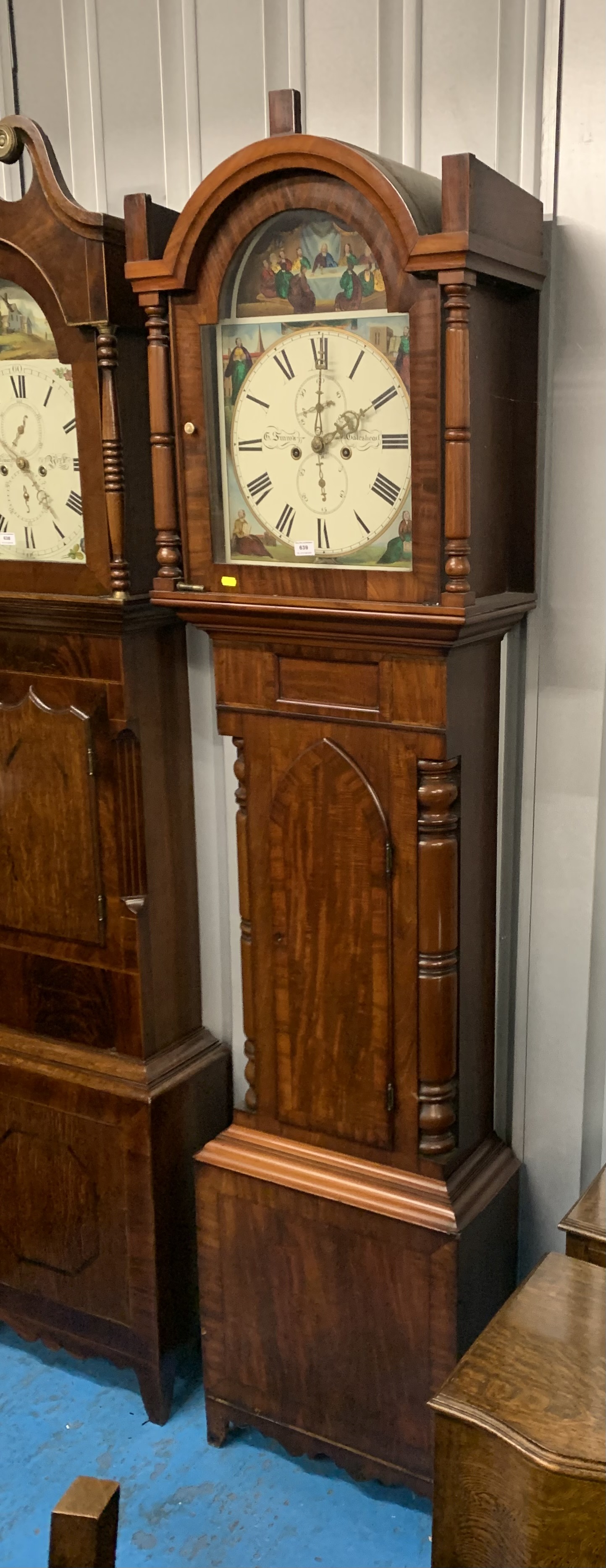 Longcase grandfather clock - Image 2 of 7