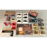 30+ assorted boxed and loose vehicles inc. Fire Engines, Matchbox, Days Gone, Promo HM State Coach