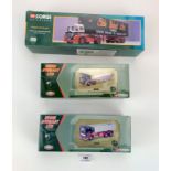 3 boxed Corgi Eddie Stobart Ltd trucks