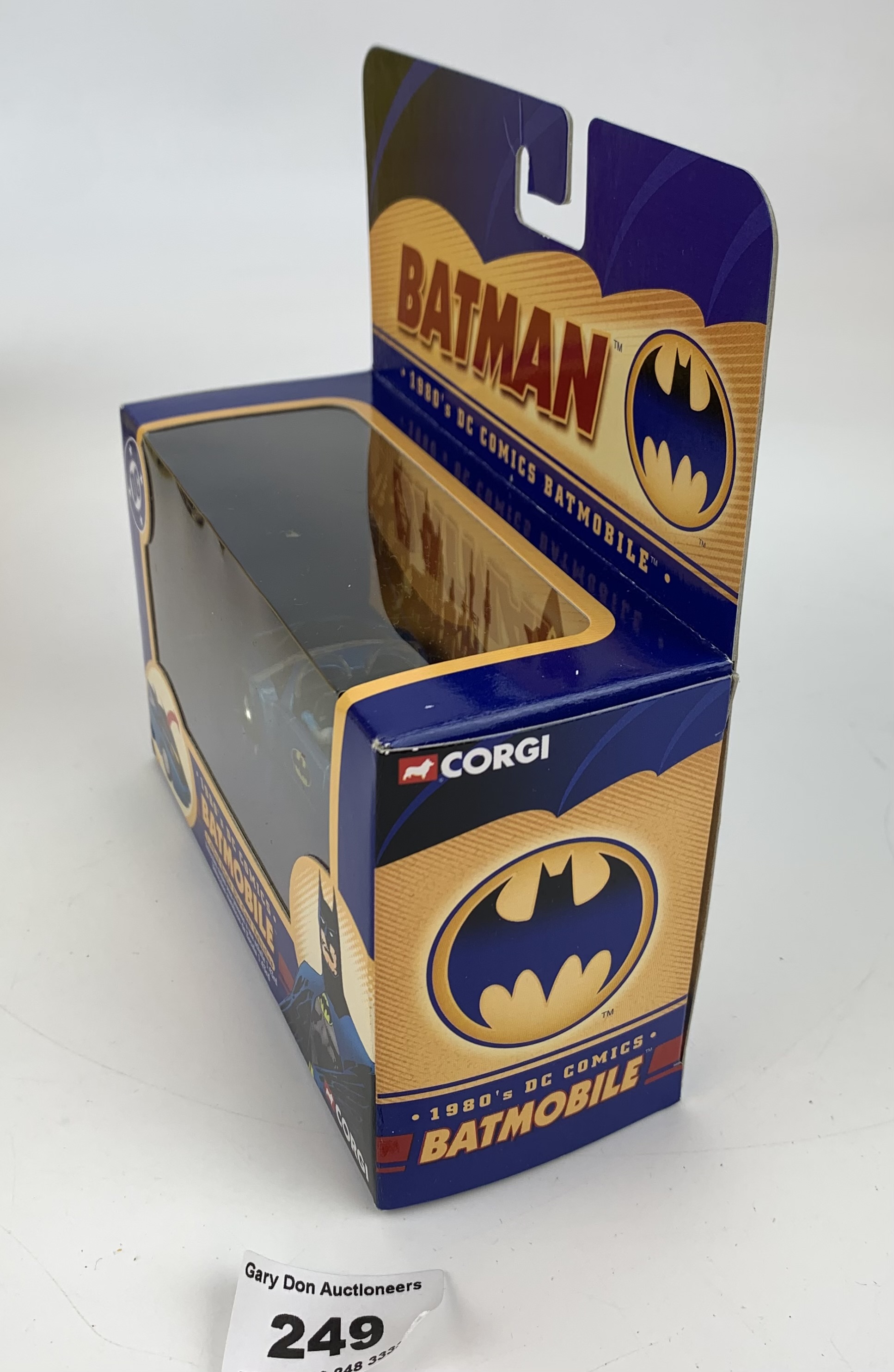 Boxed Corgi Batmobile and boxed Corgi ‘Only Fools & Horses’ Ford Capri & Reliant Regal Super Van - Image 6 of 6