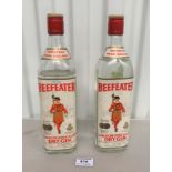 2 bottles of Beefeater London Distilled Dry Gin