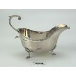 Silver gravy jug 6” long, w: 3.8 ozt