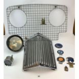 Car grillradiator Viking mascot, Supreme Sunbeam grill, Smiths speedometer,car badges,car headlamp