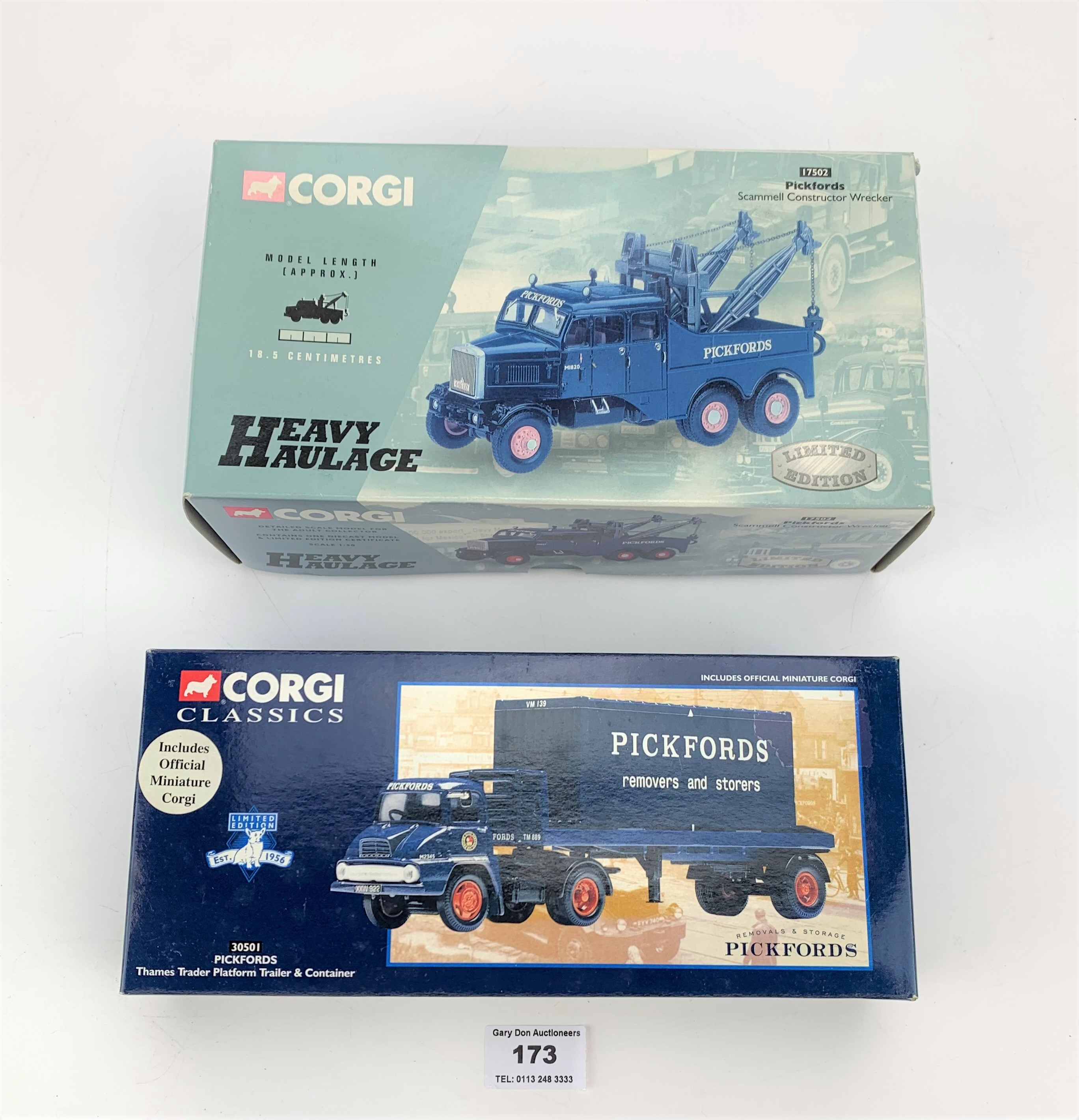 2 boxed Corgi vehicles – Corgi Classics Pickfords and Heavy Haulage Pickfords