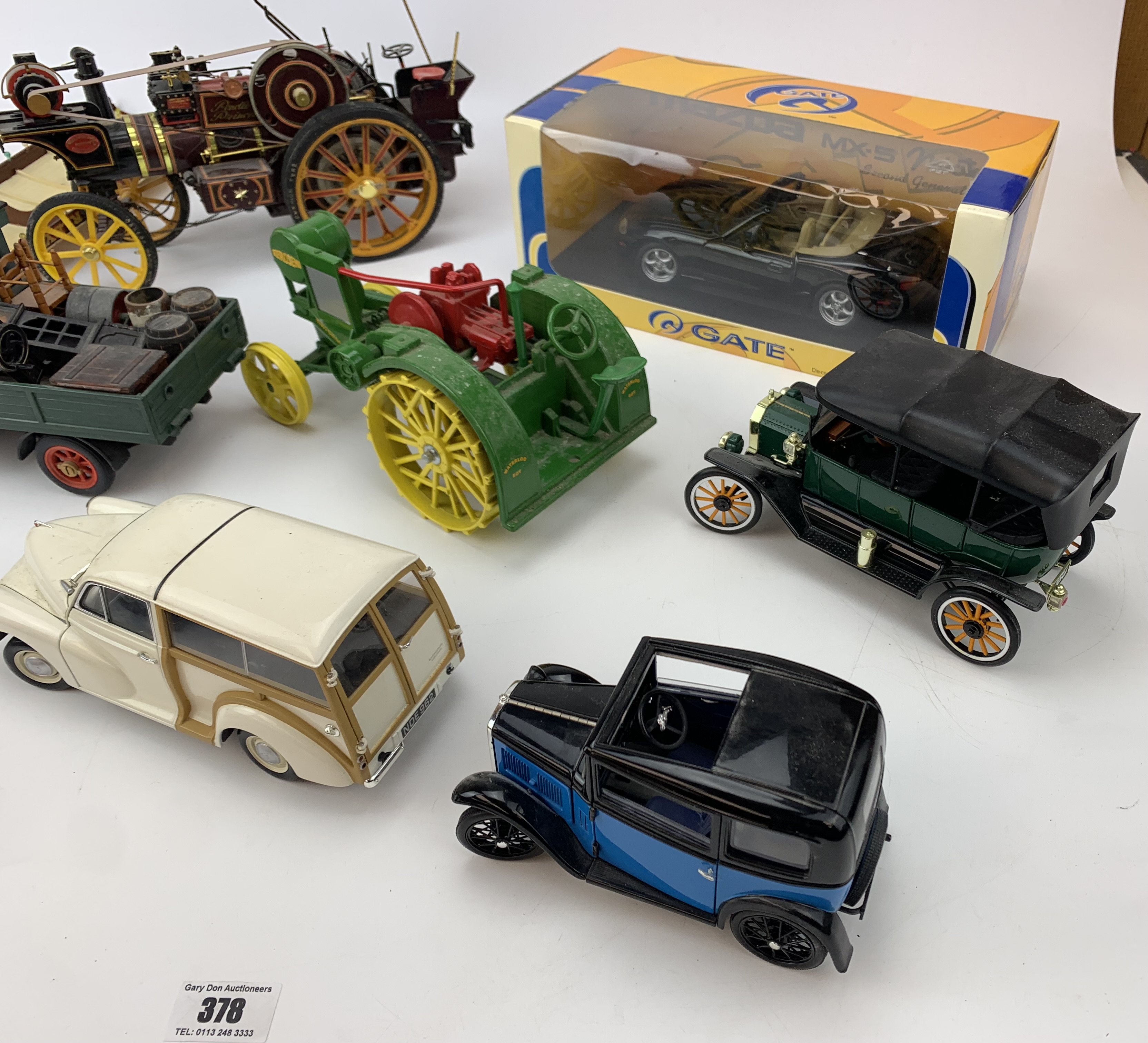 5 loose model cars, boxed Gate Mazda NX5, model Museum of Steam Tom Varley and Waterloo Boy tractor - Image 13 of 17