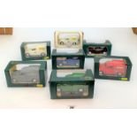 7 boxed Saico Morris Van models