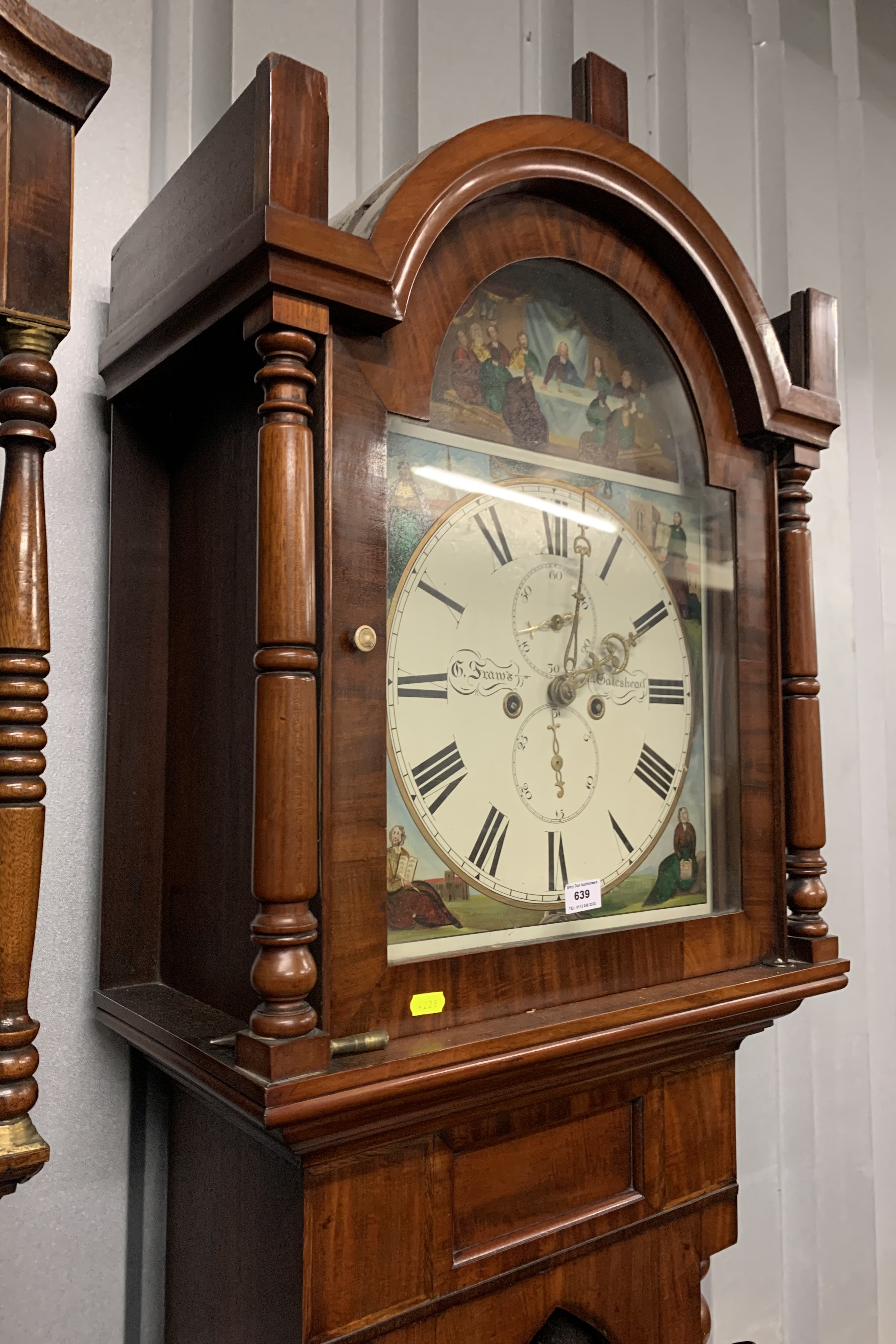 Longcase grandfather clock - Image 4 of 7