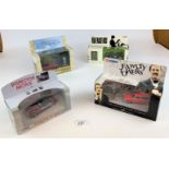4 boxed Corgi TV Series vehicles – Inspector Morse, Last of the Summer Wine, Fawlty Towers and The