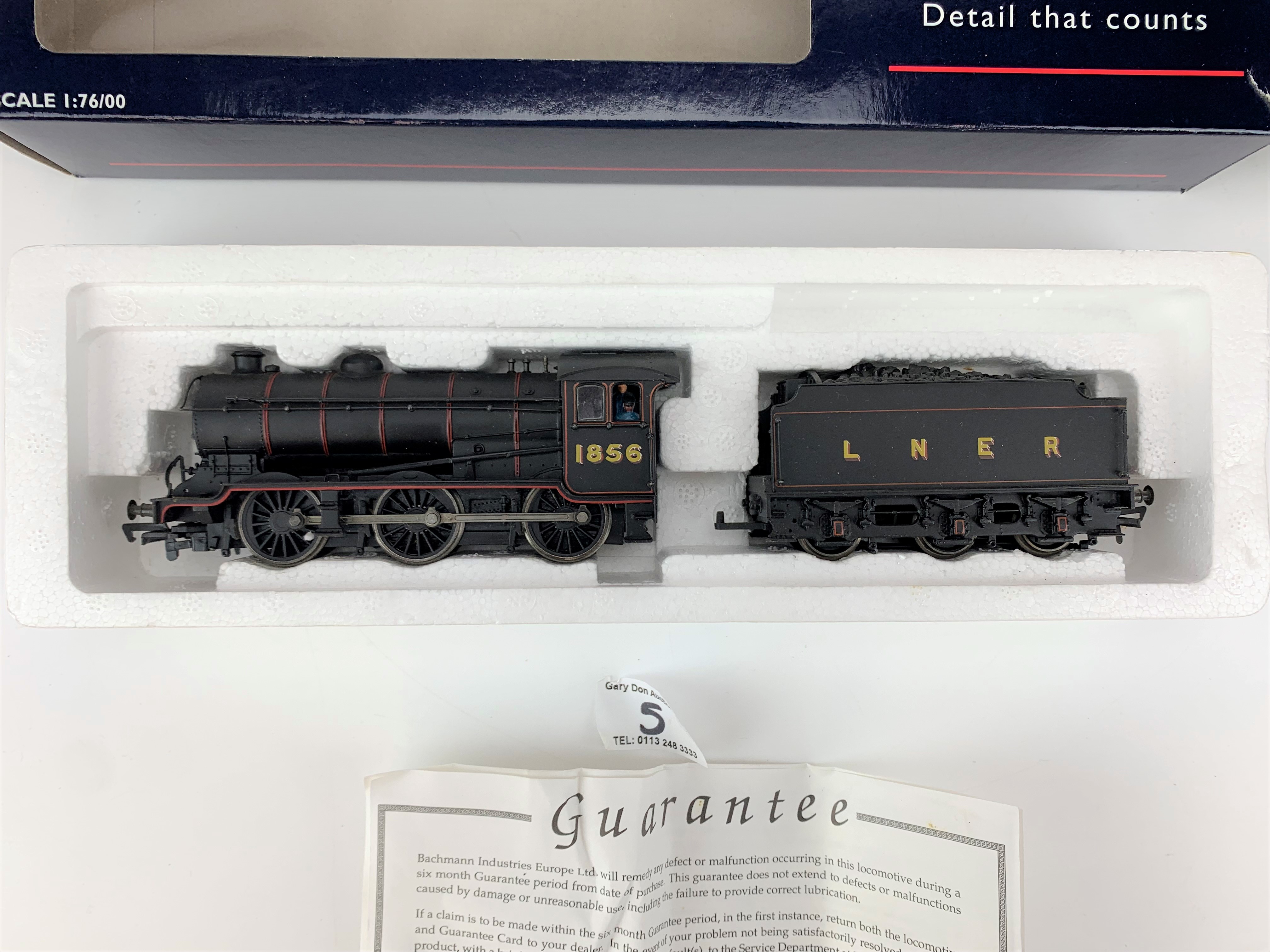 Boxed Bachmann Branch-Line engine 31-855 J39 1856 LNER lined black - Image 4 of 4