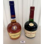 2 bottles of Courvoisier Cognac – VS & Luxe, 70 cl