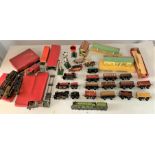 Quantity of Hornby 00 loose and boxed buildings, signals, carriages, wagons, engines and track