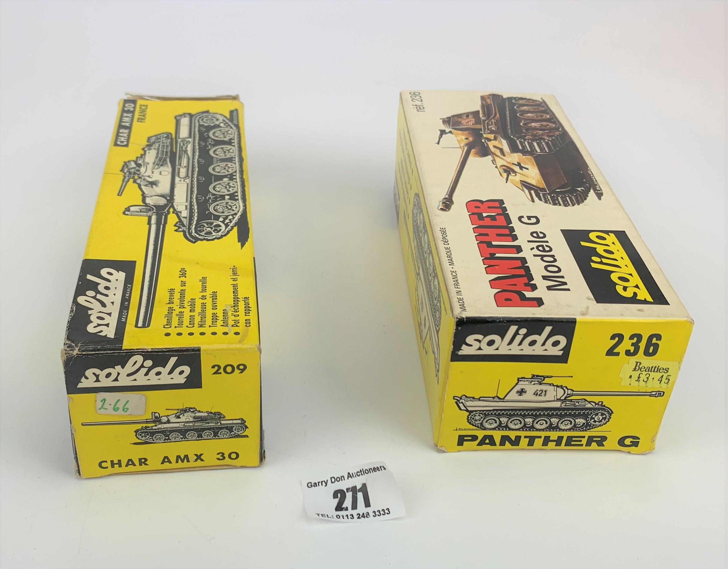 2 boxed Solido tanks – Panther Modele G and Char AMX 30 - Image 2 of 8