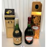 Boxed Napoleon VSOP Brandy 70 cl, and boxed Croft Particular Medium Dry Amontillado Sherry 75 cl