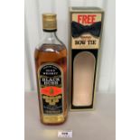 Boxed Bushmills Black Bush Special Old Irish Whisky with Free Original Self-Tie Bow Tie, 750ml