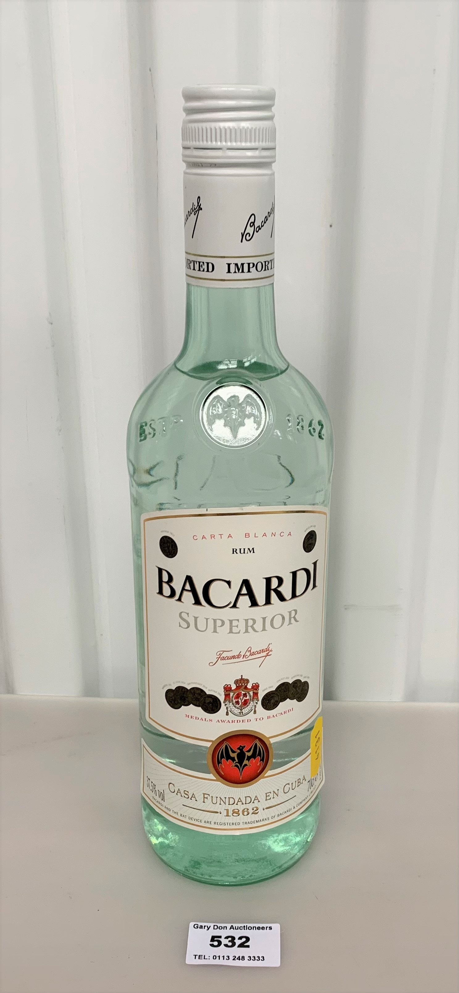 Bacardi Superior Carta Blanca Rum, 70 cl