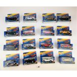 16 boxed Super Racer model cars