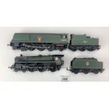 2 loose Hornby engines & tenders – ‘Bude 34006’ and ‘73068’