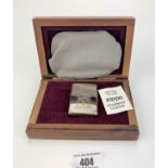 Boxed Special Inlaid Zippo Lighter commemorating D-Day 50 years 1944 – 1994, Ed. No.0524/1000