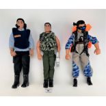 3 Action Men figures