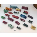 22 assorted loose Dinky cars and vehicles