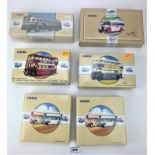 6 boxed Corgi Commercial and Public Transport buses