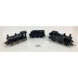 Hornby Triang LMS engine 47606 and black engine and tender