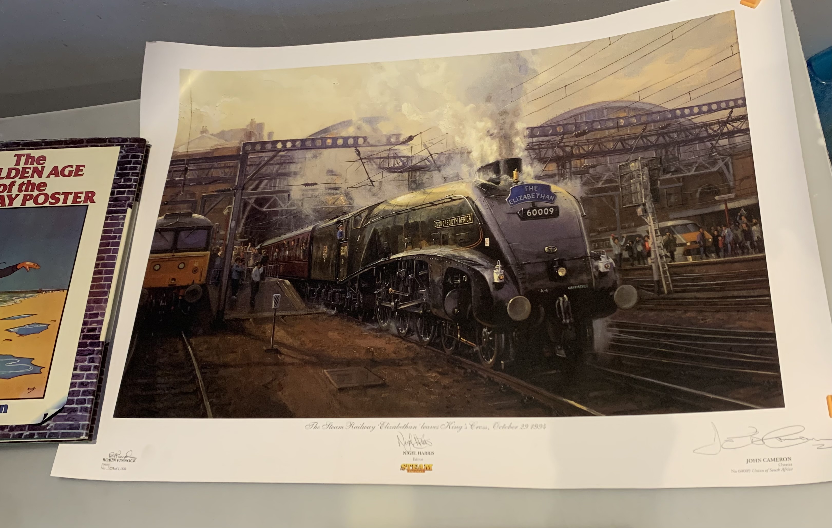 Railway books and magazines inc.Rule Book & badge, signed Nigel Harris train poster etc. - Image 7 of 9