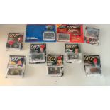 9 boxed 007 James Bond Car Collection magazines with model cars