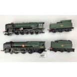 2 loose Hornby engines & tenders – ‘Evening Star 92220’ and ‘Merchant Navy Class 35028’