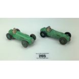 2 loose Dinky racing cars – Talbot Lago no. 23K and Cooper-Bristol no. 233