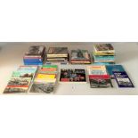 Box of railway and train books inc. 3-D Steam Locomotives, train reference books and railway stories