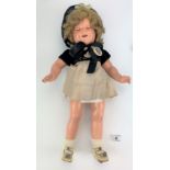 Shirley Temple doll, 18” high. Special import from USA