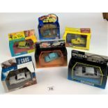 6 boxed Corgi TV Series vehicles – Mr Bean, Wallace & Gromit, Some Mothers Do ‘Ave ‘Em, Z-Cars, Only