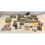 Box of loose railway buildings and accessories