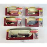5 boxed Lledo Trackside vehicles – 2 vans & 3 trucks