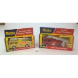 2 boxed Dinky fire engines - Airport Fire Rescue Tender and ERF Fire Tender