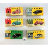 6 boxed Vanguards vehicles