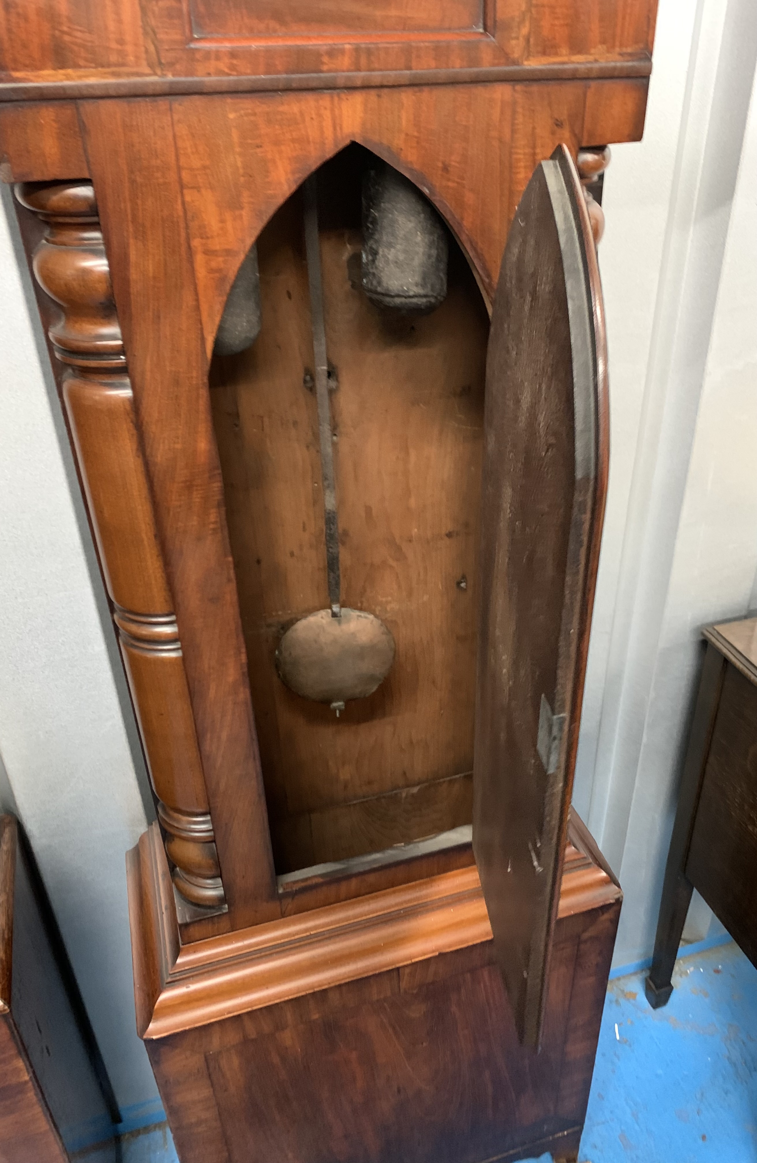 Longcase grandfather clock - Image 3 of 7