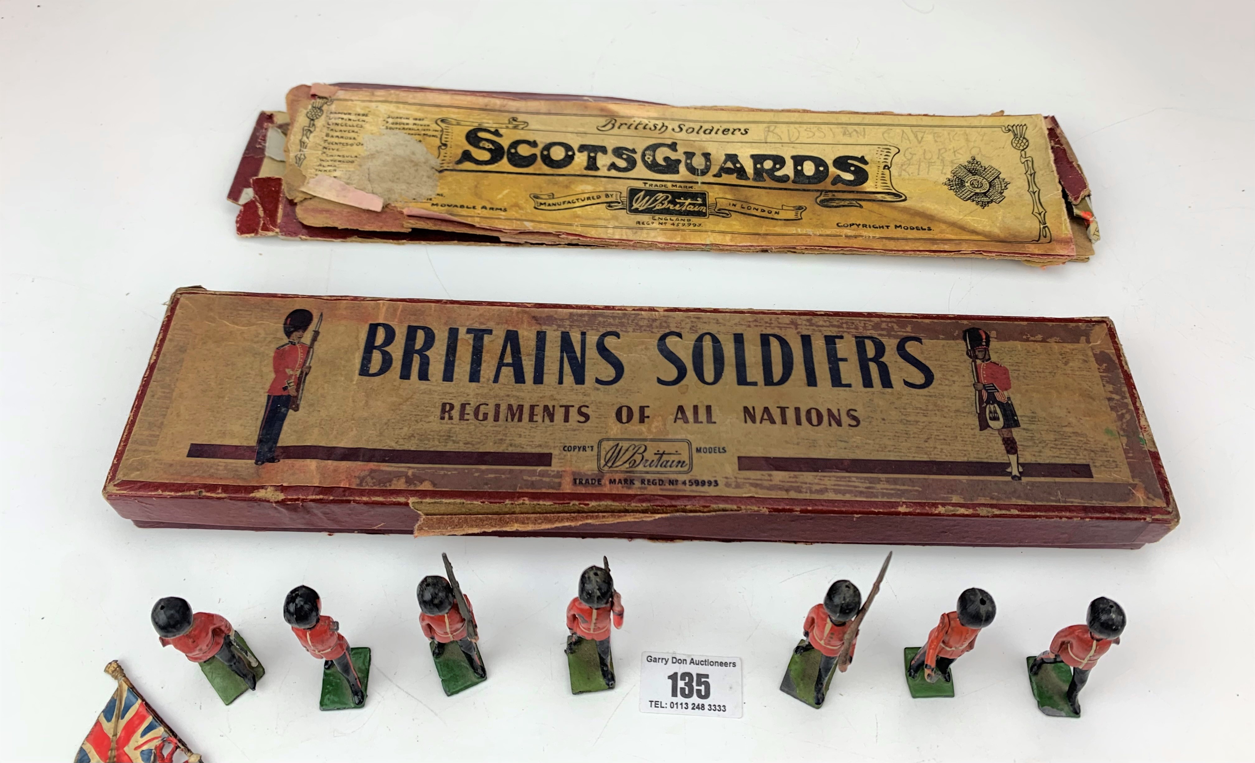 Boxed Britains Soldiers, Regiments of All Nations – Colours & Pioneers of the Scots Guards no. 82 - Image 2 of 10