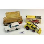 2 boxed Dinky vehicles – no. 437 Muir Hill 2-WL Loader and no. 268 Range Rover Ambulance