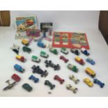 30 + boxed and loose promotional vehicles, Lledo racing cars, airplane Kelloggs Cards